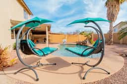 Heated Pool King Bed Firepit Work Station